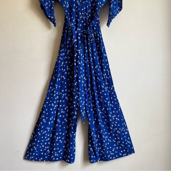 Faithfull the brand The Villa Jumpsuit in Cobalt Betina Blue - Picture 8 of 16